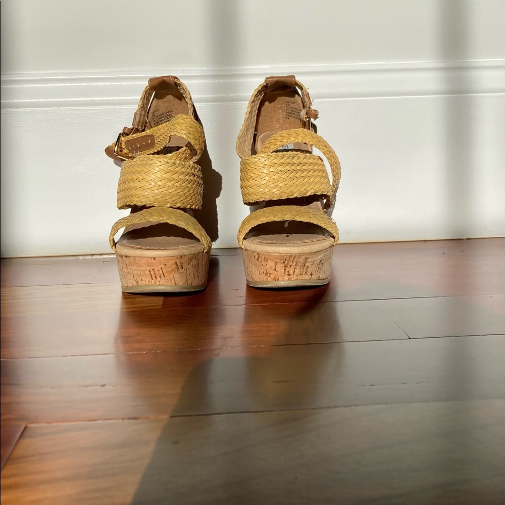 Yellow Steve Madden Wedges